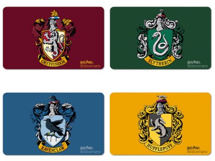 PROSTÍRÁNÍ NA STŮL|HARRY POTTER  HOGWARTS HOUSES|SET 4 KUSY