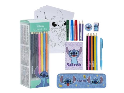 KREATIVNÍ SET9|DISNEY|LILO & STITCH  OMALOVÁNKY-PASTELKY-PENÁL-SEŠIT