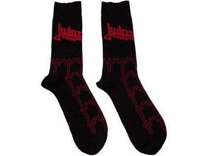 PONOŽKY UNISEX|JUDAS PRIEST  TRIDENT PATTERN|VELIKOST EU 40-45