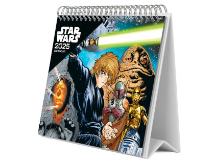 KALENDÁŘ 2025 STOLNÍ|FILM  STAR WARS CLASSIC (20 x 17 cm)