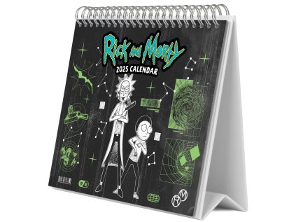 KALENDÁŘ 2025 STOLNÍ|FILM  RICK AND MORTY (20 x 17 cm)