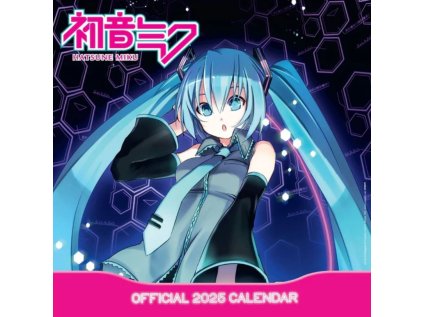 KALENDÁŘ 2025|HUDBA  HATSUNE MIKU (30,5 x 30,5|61 cm) SQ