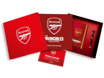 KALENDÁŘ 2025 DÁRKOVÝ SET|FOTBAL  ARSENAL FC|KALENDÁŘ-DIÁŘ-PROPISKA
