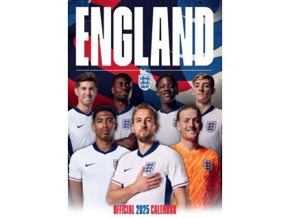 KALENDÁŘ 2025|FOTBAL  ENGLAND (29,7 x 42 cm) A3