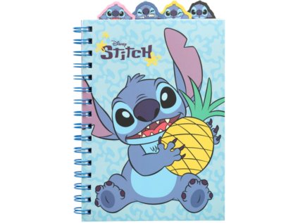 BLOK|ZÁPISNÍK A5|KROUŽKOVÁ VAZBA  LILO & STITCH|CHILLED VIBES