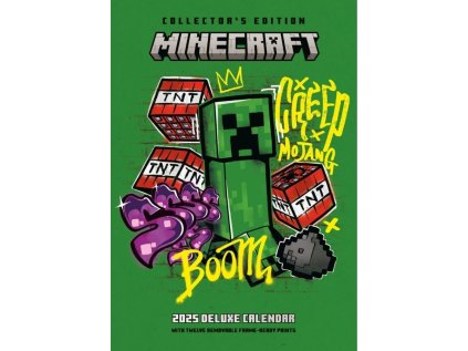 KALENDÁŘ 2025 DELUXE|PC HRY  MINECRAFT (29,7 x 42 cm) A3