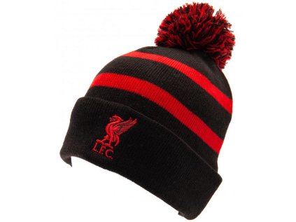 ČEPICE ZIMNÍ KULICH|LIVERPOOL FC  MAIN CREST|ČERNÁ|AKRYL
