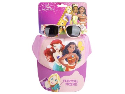 ČEPICE KŠILTOVKA DĚTSKÁ S BRÝLEMI  DISNEY|PRINCESS|FAIRYTALE FRIENDS