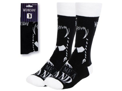 PONOŽKY UNISEX|WEDNESDAY  SILHOUETTE OF CHARACTER|EU 36-43