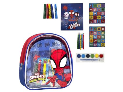 KREATIVNÍ SET6|V BATOHU|MARVEL  SPIDERMAN|SPIDEY|22 x 23 x 7 cm