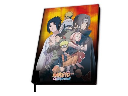 BLOK|ZÁPISNÍK A5|NARUTO SHIPPUDEN  KONOHA GROUP|15,5 x 21,7 cm