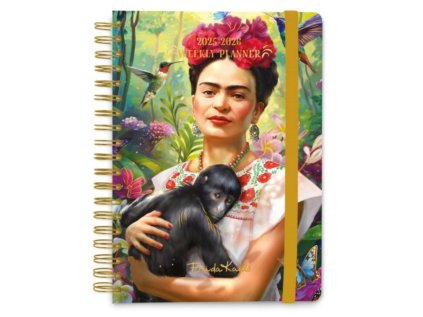 DIÁŘ 2025/2026 A5|FRIDA KAHLO  TÝDENNÍ|KROUŽKOVÁ VAZBA