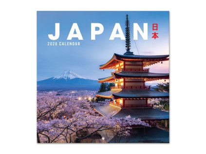 KALENDÁŘ 2026|CESTOVÁNÍ  JAPAN (30 x 30|60 cm) SQ