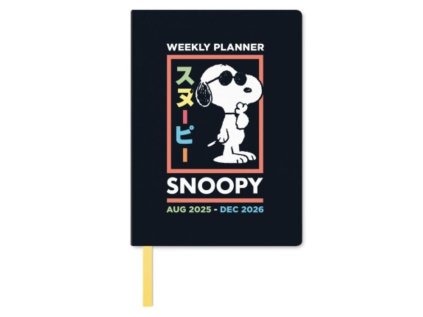 DIÁŘ 2025/2026 POCKET|SNOOPY  TÝDENNÍ|LEPENÁ VAZBA