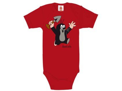TRIČKO DĚTSKÉ BODY|KRTEČEK  JUHU|ČERVENÉ