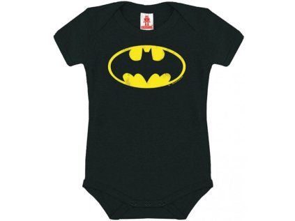TRIČKO DĚTSKÉ BODY|DC COMICS  BATMAN|LOGO|ČERNÉ