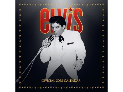 KALENDÁŘ 2026|HUDBA  ELVIS PRESLEY (30,5 x 30,5 cm) SQ