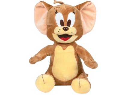 HRAČKA - FIGURKA PLYŠOVÁ  TOM & JERRY|JERRY|VÝŠKA 28 cm