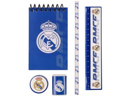 ŠKOLNÍ POMŮCKY SET5|REAL MADRID  LOGO|15 x 26 x 2,5 cm