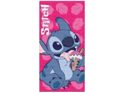 RUČNÍK OSUŠKA DĚTSKÝ|DISNEY  LILO & STITCH|ICECREAM|70 x 140 cm