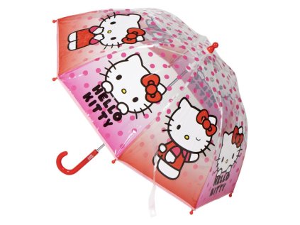 DEŠTNÍK MANUÁLNÍ|DĚTSKÝ  HELLO KITTY|KITTY|PRŮMĚR 71 cm