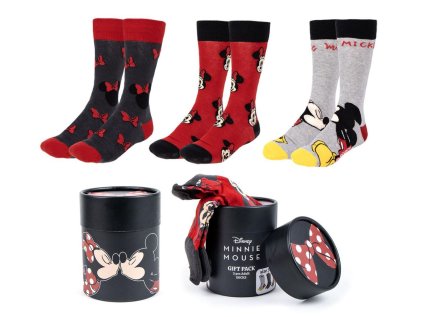 PONOŽKY DÁMSKÉ|SET 3 PÁRŮ|DISNEY  MICKEY MOUSE|VELIKOST (EU 36-43)