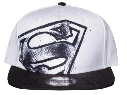 ČEPICE KŠILTOVKA|SNAPBACK  DC COMICS|SUPERMAN|LOGO|BÍLÁ