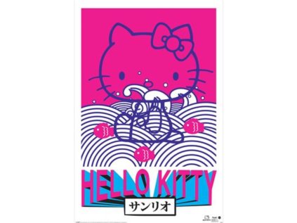 PLAKÁT 61 x 91,5 cm|HELLO KITTY  TOKYO REBEL