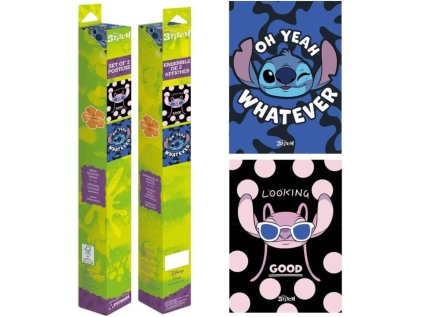 PLAKÁT 38 x 52 cm|SET 2 KUSŮ  DISNEY|LILO & STITCH|STITCH & ANGEL