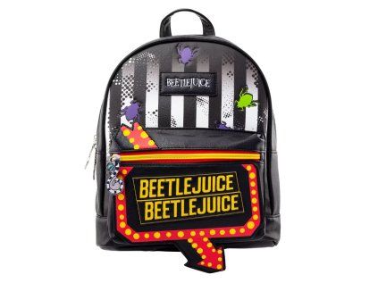 BATOH DÁMSKÝ MINI|BEETLEJUICE  NEON SIGN|22,5 x 28,5 x 17 cm