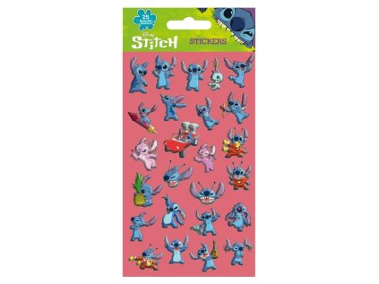 SAMOLEPKY|PĚNOVÉ|25 KUSŮ|DISNEY  LILO & STITCH|10 x 20 x 0,4 cm