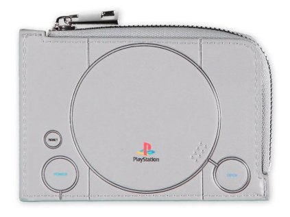 PENĚŽENKA NA KARTY|PLAYSTATION  1. GENERATION|ŠEDÁ|10 x 7 cm