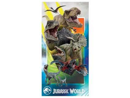 RUČNÍK OSUŠKA|JURASSIC WORLD  DINOSAURS|70 x 140 cm