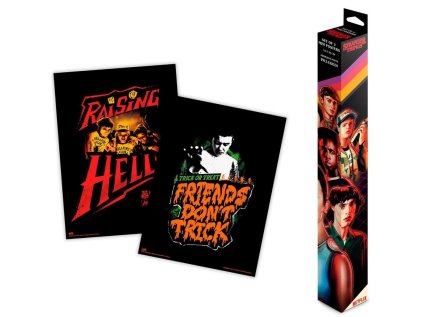 PLAKÁT 38 x 52 cm|SET 2 KUSŮ  NETFLIX|STRANGER THINGS