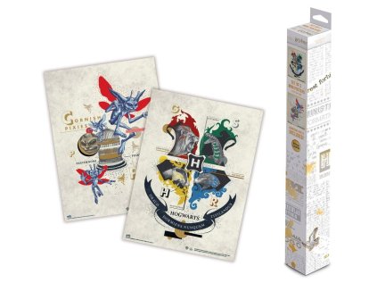 PLAKÁT 38 x 52 cm|SET 2 KUSŮ  HARRY POTTER