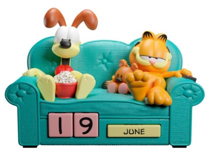 KALENDÁŘ 3D VĚČNÝ|GARFIELD  GARFIELD S ODIE|17 x 13 x 9 cm