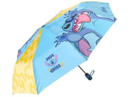 DEŠTNÍK SKLÁDACÍ|DISNEY  LILO & STITCH|PRŮMĚR 100 cm