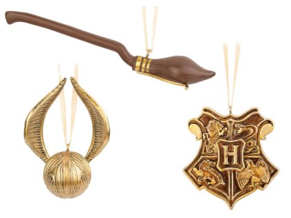 DEKORACE 3D|HARRY POTTER  HOGWARTS CREST|GOLDEN SNITCH|NIMBUS