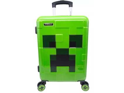 KUFR CESTOVNÍ NA KOLEČKÁCH  MINECRAFT|CREEPER|40 x 55 x 20 cm