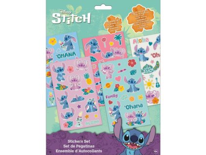 NÁLEPKY SET 5 LISTŮ|DISNEY  LILO & STITCH