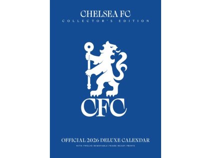 KALENDÁŘ 2026 DELUXE|FOTBAL  CHELSEA FC (29,7 x 42 cm)