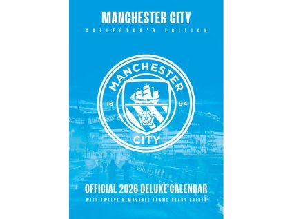 KALENDÁŘ 2026 DELUXE|FOTBAL  MANCHESTER CITY FC (29,7 x 42 cm)