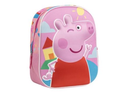 BATOH DĚTSKÝ 3D|PEPPA PIG  HAPPY AND FUN|25 x 31 x 10 cm