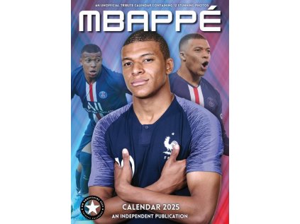 KALENDÁŘ 2025|FOTBAL  MBAPPÉ (29,7 x 42 cm) A3