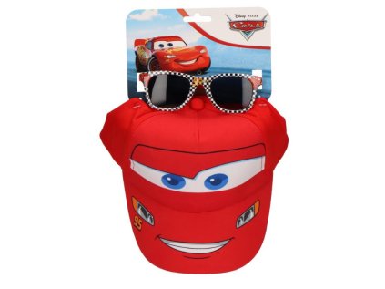 ČEPICE KŠILTOVKA DĚTSKÁ S BRÝLEMI  DISNEY|CARS|LIGHTNING McQUEEN