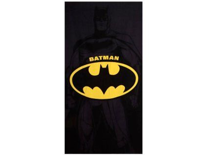 RUČNÍK OSUŠKA|DC COMICS|BATMAN  LOGO|90 x 180 cm