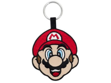 PŘÍVĚSEK NA KLÍČE|TEXTILIE  SUPER MARIO|FACE