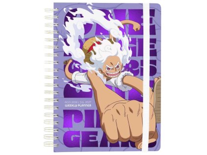 DIÁŘ 2026/2027 A5|ONE PIECE  TÝDENNÍ|12 MĚSÍCŮ|KROUŽKOVÁ VAZBA