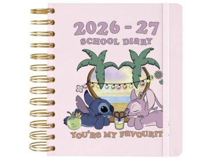 DIÁŘ 2026/2027|DISNEY|LILO & STITCH  DENNÍ|KROUŽKOVÁ VAZBA