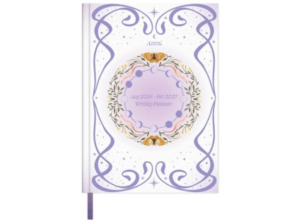 DIÁŘ 2026/2027 A5|ASTRAL  TÝDENNÍ|17 MĚSÍCŮ|LEPENÁ VAZBA